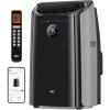imageDreo Portable Air Conditioners 12000 BTU AC Unit for Bedroom with Drainagefree Cooling 46dB Quiet APPVoiceRemote 24h Timer with Fan ampamp Dehumidifier Smart Air Conditioner for Room IndoorsBlack