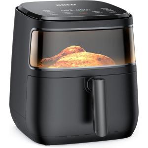 imageDreo Air Fryer Pro Max 68QT 11in1 Digital Air Fryer Oven Cooker with Visible Window 100 Recipes Supports Customerizable Cooking 100 to 450 LED Touchscreen Easy to Clean Shake ReminderBlack