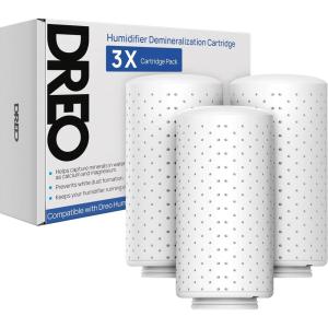 imageDreo Demineralization Cartridge 3Pack for Humidifiers Compatible with Dreo Humidifiers HM512S713713S Prevent Mineral Buildup Filter Hard Water Eliminate White Dust