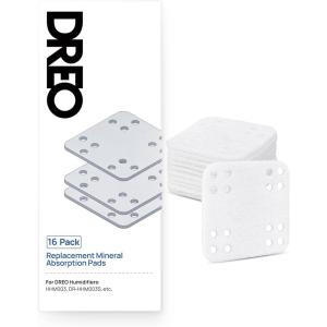 imageDreo Mineral Absorption Pads 16Pack for Humidifiers Compatible Humidifiers HHM713713S Reduce Limescale Improve Humdification Efficiency