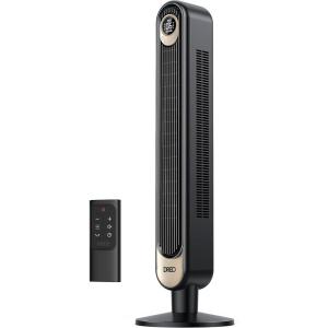 imageDreo Tower Fan for bedroom 90 Oscillating Standing Fans 25fts Floor fan with 6 Speeds 4 Modes 12H Timer Remote Quiet 42 Inch Bladeless for Home Office Cruiser Pro T1BlackGold