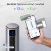 imageDreo Air Purifier Tower Fan 45quot 2in1 Smart Fan for Bedroom 27fts Velocity 120Oscillation 24H Timer Bladeless Fans for Home 25dB Low Noise Standing Fan Works with Alexa MC710S Silver BlueSilver Orange