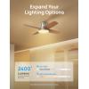 imageDreo Ceiling Fans with Lights and Remote Control 44 inch Low Profile Ceiling Fan Flush Mount Reversible 5CCT 6Level Dimmable 6 Speeds Ceiling Fan for Bedroom Quiet Easy to Install TimerSilver