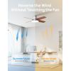 imageDreo Ceiling Fans with Lights and Remote Control 44 inch Low Profile Ceiling Fan Flush Mount Reversible 5CCT 6Level Dimmable 6 Speeds Ceiling Fan for Bedroom Quiet Easy to Install TimerSilver