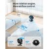 imageDreo Desk Fans for Bedroom 13Inch Oscillating Air Circulator Fan 120 Tilt Adjustment 28dB UltraQuiet 70ft Powerful Airflow 4 Speeds Table fan with Remote for Whole Room Home OfficeBlack