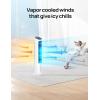 imageDreo Evaporative Air Cooler 40 Cooling Fans that Blow Cold Air 80 Oscillating Removable Water Tank Ice Packs Remote Control 4 Speeds 7H Timer Swamp Cooler for Bedroom WhiteWhite