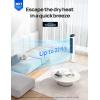 imageDreo Evaporative Air Cooler 40 Cooling Fans that Blow Cold Air 80 Oscillating Removable Water Tank Ice Packs Remote Control 4 Speeds 7H Timer Swamp Cooler for Bedroom WhiteWhite