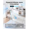 imageDreo Fan for Bedroom 120 Oscillating Standing Fan Quiet Floor Fan with DC Motor 82ft Pedestal Fan for Whole Room 8 Speeds 3 modes 20dB 120 Manual Vertical 3540quot Adjustable Height 8H TimerGrey