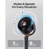 imageDreo Fan for Bedroom 120 Oscillating Standing Fan Quiet Floor Fan with DC Motor 82ft Pedestal Fan for Whole Room 8 Speeds 3 modes 20dB 120 Manual Vertical 3540quot Adjustable Height 8H TimerBlack