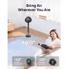imageDreo Fan for Bedroom 120 Oscillating Standing Fan Quiet Floor Fan with DC Motor 82ft Pedestal Fan for Whole Room 8 Speeds 3 modes 20dB 120 Manual Vertical 3540quot Adjustable Height 8H TimerBlack