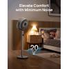 imageDreo Fan for Bedroom 120 Oscillating Standing Fan Quiet Floor Fan with DC Motor 82ft Pedestal Fan for Whole Room 8 Speeds 3 modes 20dB 120 Manual Vertical 3540quot Adjustable Height 8H TimerWhite