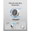 imageDreo Fan for Bedroom Desk Air Circulator Fan with Remote 11 Inch Table Fans for Whole Room 60ft Powerful Airflow 120 Vertical Manual 90 Oscillating Fan 4 Speeds 8H Timer Quiet Fan HomeWhite