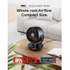 imageDreo Fan for Bedroom Desk Air Circulator Fan with Remote 11 Inch Table Fans for Whole Room 60ft Powerful Airflow 120 Vertical Manual 90 Oscillating Fan 4 Speeds 8H Timer Quiet Fan HomeBlack