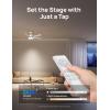 imageDreo Smart Ceiling Fan with Lights 52 Inch 12 Speeds ampamp 3 Fan Modes Stepless Color Tones Dimmable LED Light 12H Timer Quiet DC Motor RemoteAPPAlexa Control White Ceiling Fans IndoorWhite