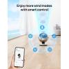 imageDreo Smart Fan for Bedroom120 Vertical and 90 Oscillating Fan with RemoteVoice 13 Inch Height Quiet Air Circulator for Whole Room 70 ft 4 Speeds 5 Modes 12H Timer Desk Fans for Home OfficeGold