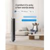imageDreo Tower Fan for Bedroom Smart Bladeless Fan with 12 Speeds 4 Modes DC Motor 27fts Velocity 90 Oscillating 12H Timer 42quot Floor Standing Fans for Home Living Room 25dB Quiet Pilot Pro SSilver