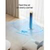 imageDreo Tower Fan for Bedroom Smart Bladeless Fan with 12 Speeds 4 Modes DC Motor 27fts Velocity 90 Oscillating 12H Timer 42quot Floor Standing Fans for Home Living Room 25dB Quiet Pilot Pro SGold