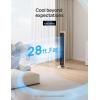 imageDreo Tower Fan for Bedroom Smart Bladeless Fan with 12 Speeds 4 Modes DC Motor 27fts Velocity 90 Oscillating 12H Timer 42quot Floor Standing Fans for Home Living Room 25dB Quiet Pilot Pro SGold