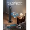 imageDreo Tower Fan for Bedroom Upgrated DC 9 Speeds UtralQuiet Floor Fan 90 Oscillating Fans for Indoors with 26fts Velocity 12H Timer Standing Fans Bladeless Fan Powerful for Home Office RoomBlack