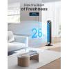 imageDreo Tower Fan for Bedroom Upgrated DC 9 Speeds UtralQuiet Floor Fan 90 Oscillating Fans for Indoors with 26fts Velocity 12H Timer Standing Fans Bladeless Fan Powerful for Home Office RoomBlack