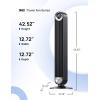 imageDreo Tower Fan for Bedroom Upgrated DC 9 Speeds UtralQuiet Floor Fan 90 Oscillating Fans for Indoors with 26fts Velocity 12H Timer Standing Fans Bladeless Fan Powerful for Home Office RoomBlack