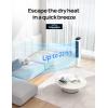 imageDreo Tower Fans That Blow Cold Air 40quot Evaporative Air Cooler Cooling Fan for Bedroom with 80 Oscillating Remote Control 3 Modes 4Speed Quiet Floor Fan BlackWhite