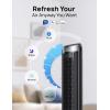 imageDreo Tower Fans for Bedroom 90 Oscillating Fans for indoors 4 Modes 5 Speeds Max 26fts 12H Timer LED Display with Touch Remote Control 40quot Quiet Bladeless Standing Floor Fan for Home OfficeWiFi