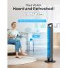 imageDreo Tower Fans for Bedroom 90 Oscillating Fans for indoors 4 Modes 5 Speeds Max 26fts 12H Timer LED Display with Touch Remote Control 40quot Quiet Bladeless Standing Floor Fan for Home OfficeWiFi