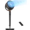 imageDreo Fan for Bedroom 120 Oscillating Standing Fan Quiet Floor Fan with DC Motor 82ft Pedestal Fan for Whole Room 8 Speeds 3 modes 20dB 120 Manual Vertical 3540quot Adjustable Height 8H TimerBlack