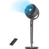 imageDreo Fan for Bedroom 120 Oscillating Standing Fan Quiet Floor Fan with DC Motor 82ft Pedestal Fan for Whole Room 8 Speeds 3 modes 20dB 120 Manual Vertical 3540quot Adjustable Height 8H TimerGrey