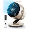 imageDreo Smart Desk Fan for Bedroom 13quot H Whole Room Air Circulator Fan 120 Vertical Manual 90 Oscillating Fan with VoiceGoogleAlexa 70 ft 4 Speeds 5 Modes 12H Timer Table Fan for Office HomeGold