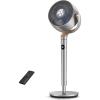 imageDreo Standing Fan 120120Omnidirectional Oscillating Fan For Bedroom 80 ft Circulator With Remote DC Motor Quiet Pedestal Fans Adjustable Height 8 Speeds 3 Modes 8H Timer Home PolyFan 502pedestal