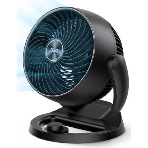imageDreo Fan for Bedroom 12 Inches 70ft Powerful Airflow 28db Quiet Table Air Circulator Fans for Dorm Room 120 Adjustable Tilt 3 Speeds Desktop Fan for Home Office KitchenBlack