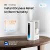imageDreo 6L Humidifiers for Bedroom Smart Warm ampamp Cool Mist for Large Room 60Hr Quiet Runtime Ultrasonic Oil Diffuser for Baby Plant Humidity Sensor Indicator Light 12H Timer GoogleAlexa HM713SWhite
