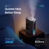 imageDreo 6L Humidifiers for Bedroom Smart Warm ampamp Cool Mist for Large Room 60Hr Quiet Runtime Ultrasonic Oil Diffuser for Baby Plant Humidity Sensor Indicator Light 12H Timer GoogleAlexa HM713SSilver