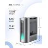 imageDreo 6L Humidifiers for Bedroom Smart Warm ampamp Cool Mist for Large Room 60Hr Quiet Runtime Ultrasonic Oil Diffuser for Baby Plant Humidity Sensor Indicator Light 12H Timer GoogleAlexa HM713SSilver