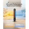 imageDreo Heater Fan 42quot Electric Heaters for Indoor Use with Thermostat 5 Heat ampamp 12 Fan Levels 120 Oscillation 12H Timer 25dB Quiet Ceramic Heater with Remote for Large Room SilverBlack