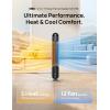 imageDreo Heater Fan 42quot Electric Heaters for Indoor Use with Thermostat 5 Heat ampamp 12 Fan Levels 120 Oscillation 12H Timer 25dB Quiet Ceramic Heater with Remote for Large Room SilverSilver