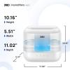imageDreo Humidifiers for Bedroom Top Fill 4L Supersized Cool Mist Humidifier with Oil Diffuser and Nightlight 32H Runtime Quiet Ultrasonic Humidifiers for Home Large Room Baby Nursery and PlantsWhite