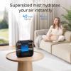 imageDreo Humidifiers for Bedroom Top Fill 4L Supersized Cool Mist Humidifier with Oil Diffuser and Nightlight 32H Runtime Quiet Ultrasonic Humidifiers for Home Large Room Baby Nursery and PlantsBlack