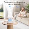 imageDreo Humidifiers for Bedroom Top Fill 4L Supersized Cool Mist Humidifier with Oil Diffuser and Nightlight 32H Runtime Quiet Ultrasonic Humidifiers for Home Large Room Baby Nursery and PlantsWhite