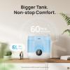 imageDreo Humidifiers for Bedroom Top Fill 4L Supersized Cool Mist Humidifier with Oil Diffuser and Nightlight 32H Runtime Quiet Ultrasonic Humidifiers for Home Large Room Baby Nursery and PlantsBlue
