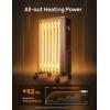 imageDreo Oil Filled Radiator Electric Radiant Heaters for indoor use Large Room with Remote Control Child Lock 4 Modes Overheat ampamp TipOver Protection 24h Timer Digital Thermostat Quiet 1500WSpace Grey