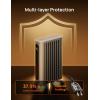 imageDreo Oil Filled Radiator Heater 1500W Radiant Heater with Remote Control Digital Thermostat 4 Modes 24h Timer 10 Safety Protections Child Lock Space Heaters for Indoor Use Large Room BedroomWhite