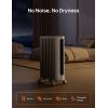imageDreo Oil Filled Radiator Heater 1500W Radiant Heater with Remote Control Digital Thermostat 4 Modes 24h Timer 10 Safety Protections Child Lock Space Heaters for Indoor Use Large Room BedroomWhite