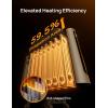 imageDreo Oil Filled Radiator Heater 1500W Radiant Heater with Remote Control Digital Thermostat 4 Modes 24h Timer 10 Safety Protections Child Lock Space Heaters for Indoor Use Large Room BedroomWhite