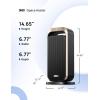 imageDreo Quiet Space Heaters for Indoor Use 1500W Electric Heater with Remote PTC Ceramic Heater with Thermostat 12H Timer 70 Oscillation Digital Display Fast Safety Room Heater for Bedroom OfficeGold