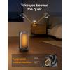 imageDreo Quiet Space Heaters for Indoor Use 1500W Electric Heater with Remote PTC Ceramic Heater with Thermostat 12H Timer 70 Oscillation Digital Display Fast Safety Room Heater for Bedroom OfficeSilver