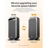 imageDreo Quiet Space Heaters for Indoor Use 1500W Electric Heater with Remote PTC Ceramic Heater with Thermostat 12H Timer 70 Oscillation Digital Display Fast Safety Room Heater for Bedroom OfficeSilver