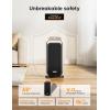 imageDreo Quiet Space Heaters for Indoor Use 1500W Electric Heater with Remote PTC Ceramic Heater with Thermostat 12H Timer 70 Oscillation Digital Display Fast Safety Room Heater for Bedroom OfficeGold